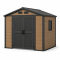Abri de jardin en composite bois/gris