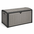 Coffre de rangement extérieur en plastique gris/noir