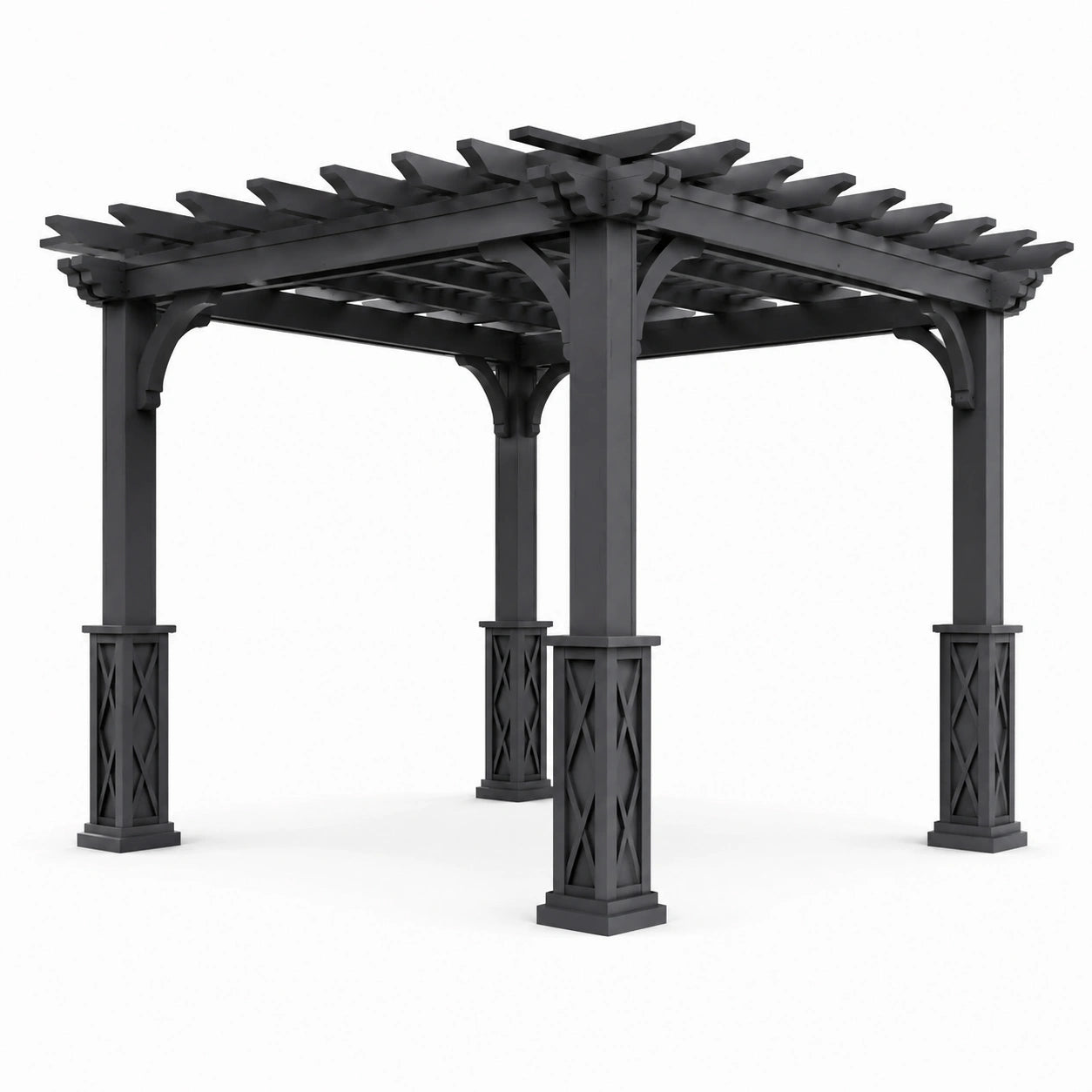 Pergola en aluminium anthracite 300x300x250 cm