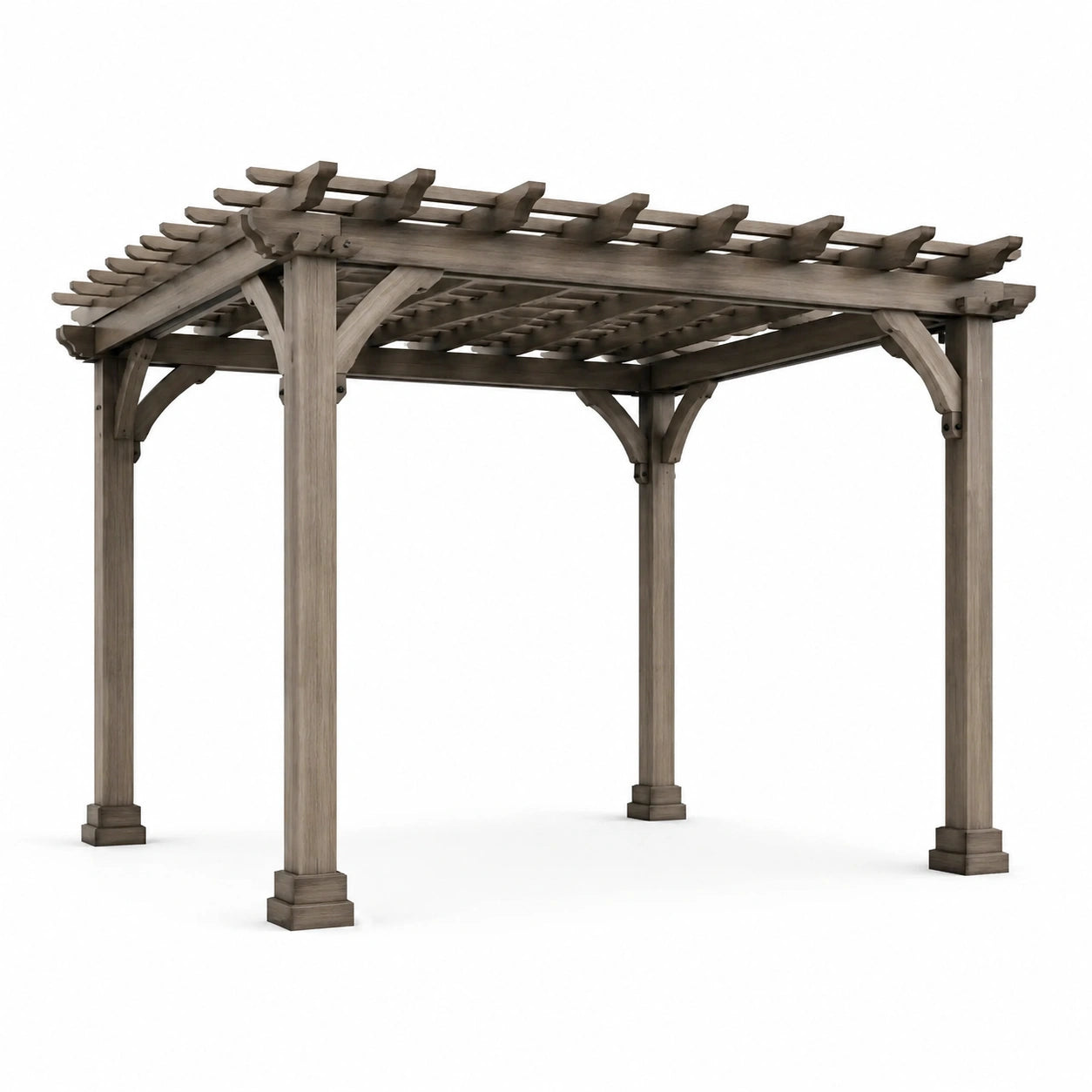 Pergola en bois massif de chêne 300x300x250 cm