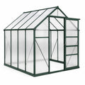 Serre de jardin en aluminium et polycarbonate transparent 190x185x195 cm