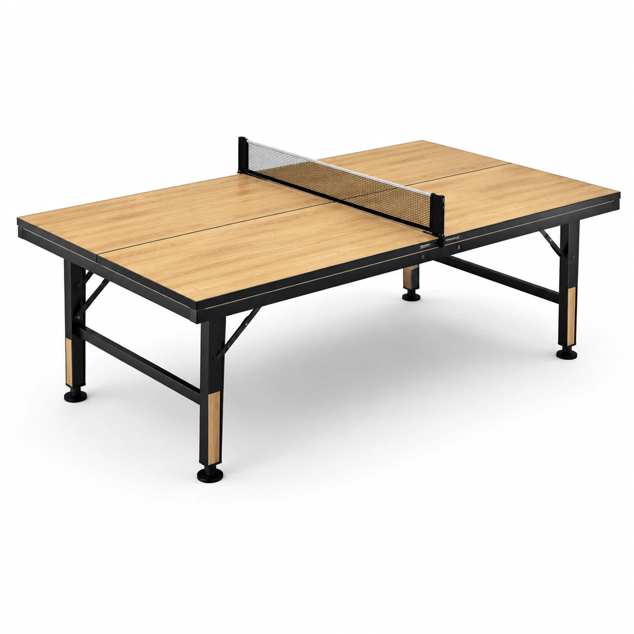 Table de ping-pong en bois MDF et métal noir